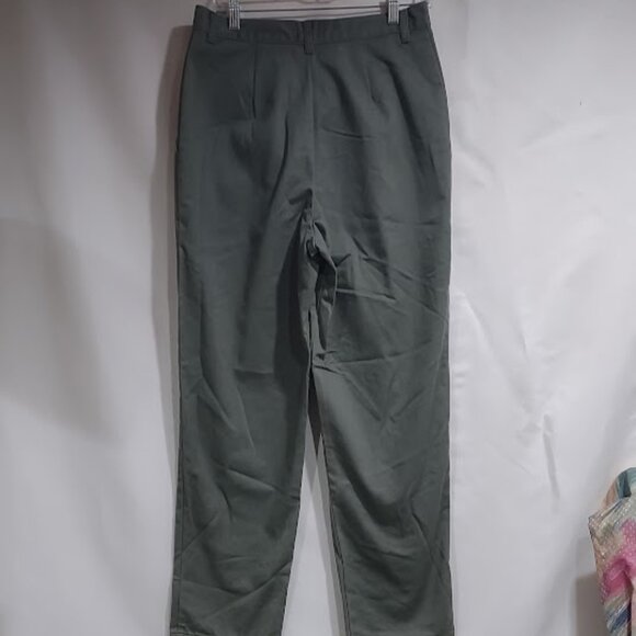 RIDER CASUAL 2 POCKET KHAKI GREEN JEANS ALL COTTON HI RISE STRAIGHT LEG SIZE 12M - Picture 6 of 11